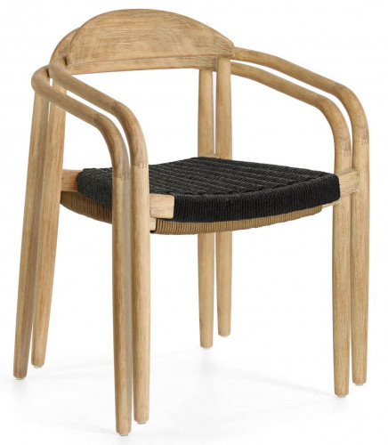 Стул Kave Home GLYNIS CC0555S15 (бежевый/черный)