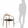 Стул Kave Home GLYNIS CC0555S15 (бежевый/черный)