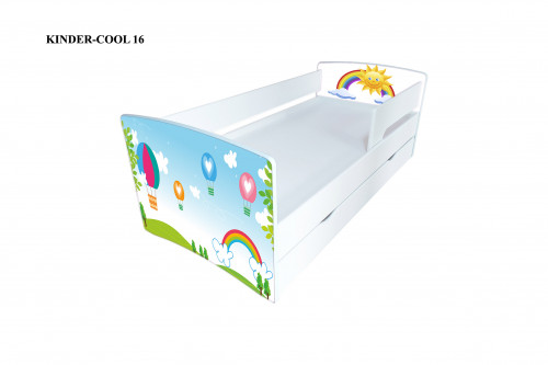 Детская кровать с ящиком VRN- KINDER-COOL для девочек
