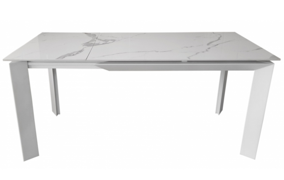 Стол обеденный керамический CON- VERMONT STATURARIO WHITE 120-170 см