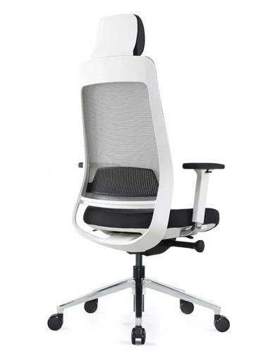 Крісло керівника LUX- FILO-A1 WHITE (GREY + BLACK) ергономічне