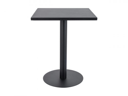 Барный комплект SIGNAL: столик Pub K  60х60 см(черный) + 2 cтула Bali II (беж) 
