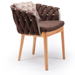 Кресло мягкое деревянное PRA- Вуд 5 