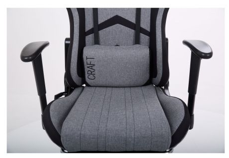 Кресло геймерское MFF- VR Racer Textile Craft серый/черный