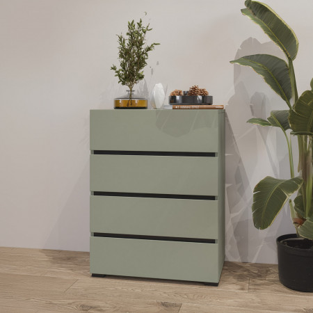 Комплект для прихожей Helvetia CROSS (дымчатый зеленый -черный)