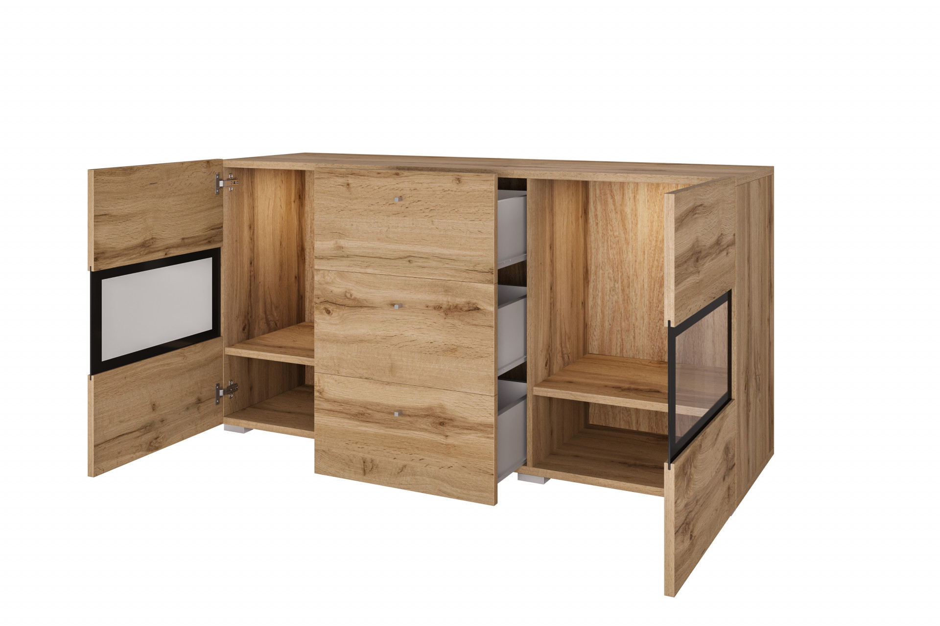 Комод на 2 двери и 3 ящика Helvetia BAROS 24N0BM26 (дуб вотан)