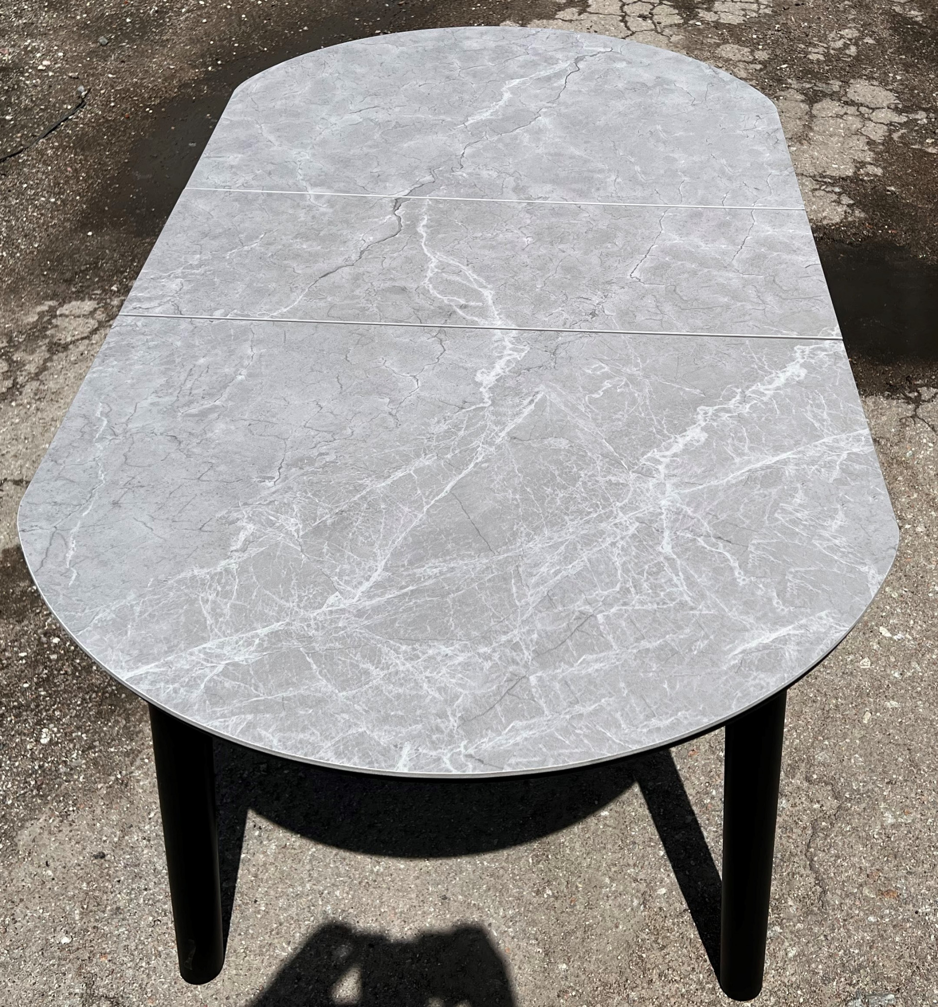 Стол обеденный раскладной BIO- Grace Титан керамика бетон
