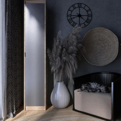 Пенал закрытый EVR- Сити-400 дуб Сонома + фасад графит