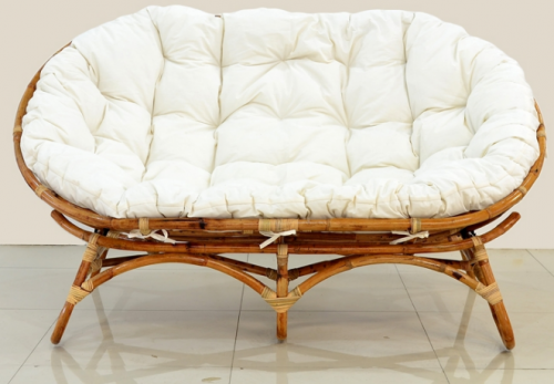 Комплект из натурального ротанга CRU- Papasan NUOVO set (софа, 2 кресла и столик) km08202