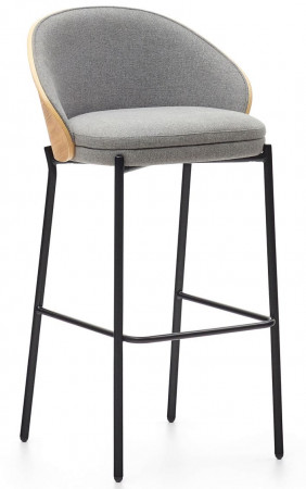 Стул барный Kave Home EAMY C0600001HE12 (бежевый/серый)