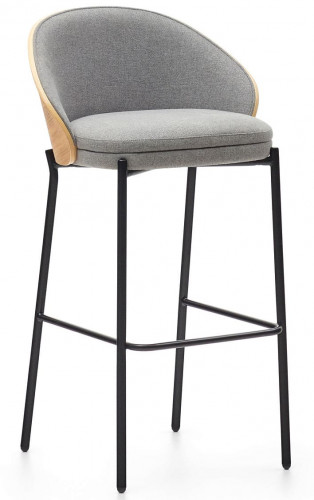 Стул барный Kave Home EAMY C0600001HE12 (бежевый/серый)