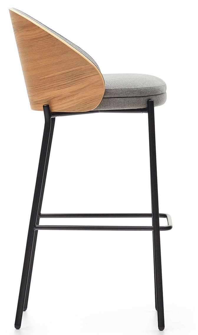 Стул барный Kave Home EAMY C0600001HE12 (бежевый/серый)
