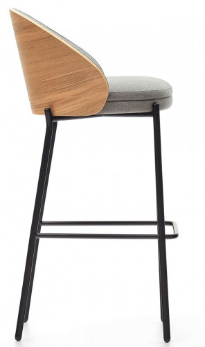 Стул барный Kave Home EAMY C0600001HE12 (бежевый/серый)