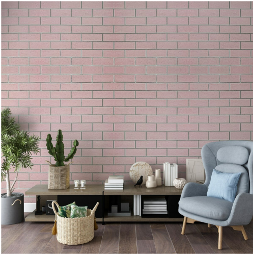 ПАНЕЛЬ СТЕНОВАЯ 3D NEW CULTURAL WALL 70*70CM*5MM PINK+SILVER STK- SW-00001501