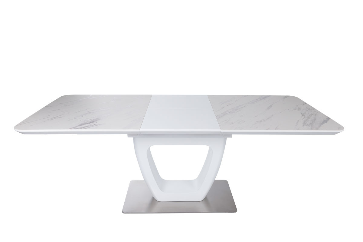 Стол обеденный NL- Toronto NEW 160 (Торонто) керамика белый мат