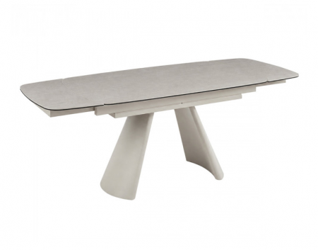 Стіл обідній розкладний INI- BROOKLYN CERAMIC 140(200)*80 сірий мат/кашемир 