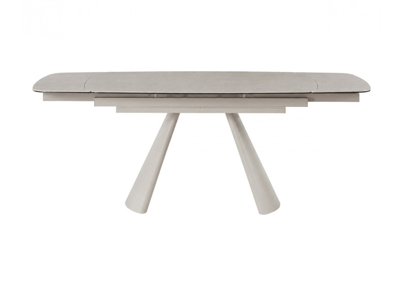 Стіл обідній розкладний INI- BROOKLYN CERAMIC 140(200)*80 сірий мат/кашемир 