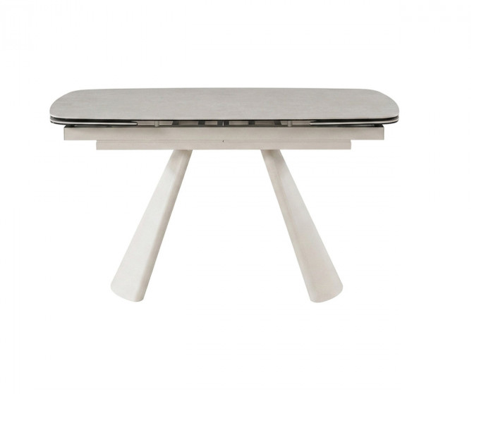 Стіл обідній розкладний INI- BROOKLYN CERAMIC 140(200)*80 сірий мат/кашемир 