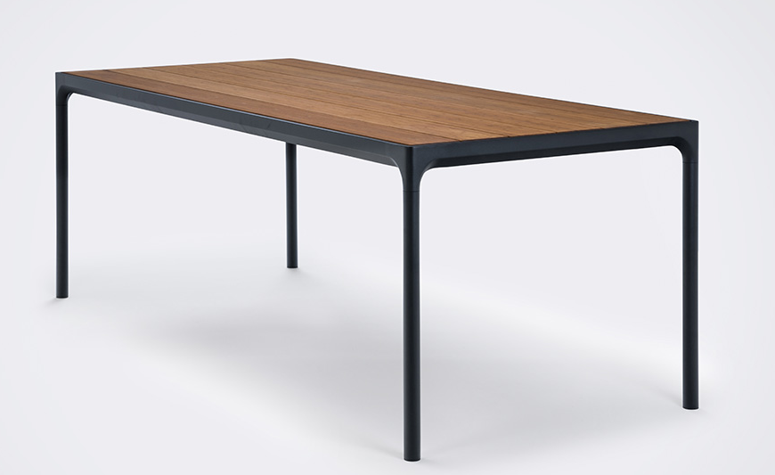 Стол обеденный DEI- HOUE FOUR 210х90 см (столешница - бамбук)