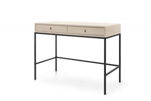 Стол туалетный Perfect Home Моно/Mono с 2 ящиками и черными ножками MT104 Беж