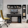 Стол туалетный письменный Perfect Home Ада/Ada 5S/120 с 5 ящиками Антрацит