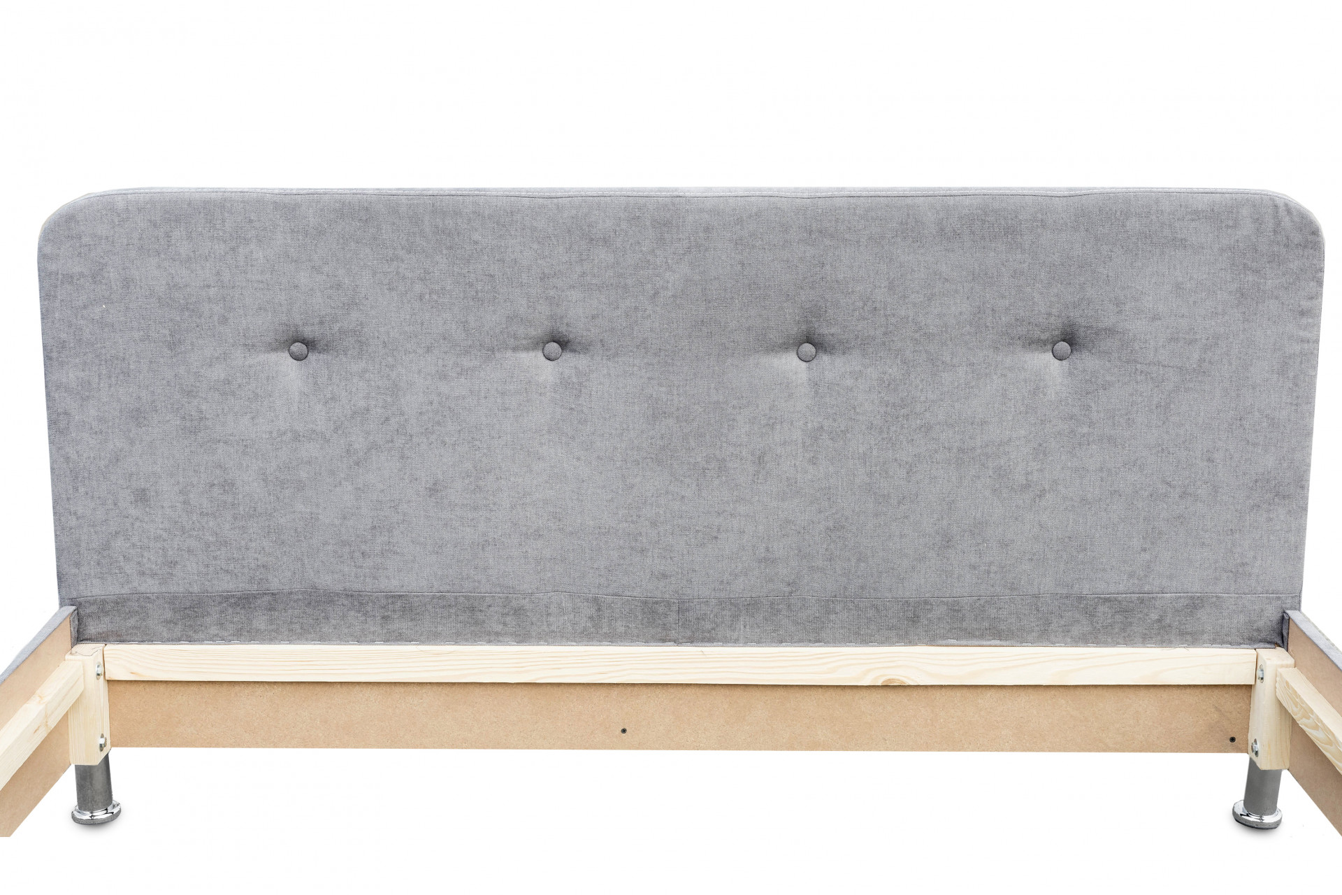 Кровать двуспальная с ламелями BIO- Софт Доминика (серый)