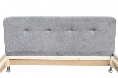 Кровать двуспальная с ламелями BIO- Софт Доминика (серый)