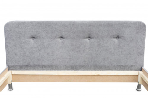 Кровать двуспальная с ламелями BIO- Софт Доминика (серый)