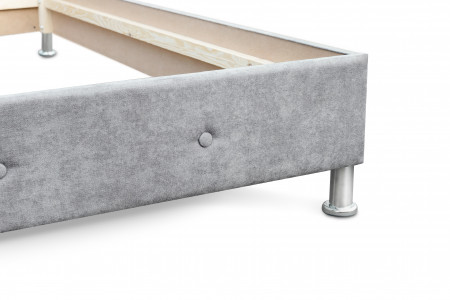 Кровать двуспальная с ламелями BIO- Софт Доминика (серый)