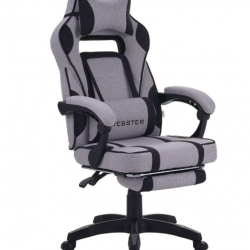 Кресло геймерское MFF- VR Racer Textile Webster серый/черный 