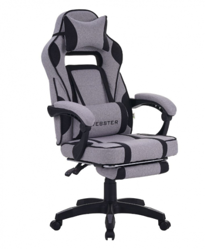 Кресло геймерское MFF- VR Racer Textile Webster серый/черный 