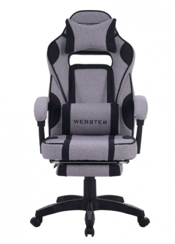 Кресло геймерское MFF- VR Racer Textile Webster серый/черный 