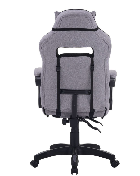 Кресло геймерское MFF- VR Racer Textile Webster серый/черный 