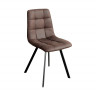 Фото №1 - IDEA обеденный стул BERGEN коричневый из микрофибры