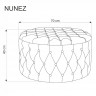 Пуф мягкий с открывающейся крышкой HALMAR NUNEZ (бежевый)