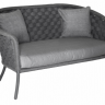 Софа 2-местная из техноротанга Alexander Rose TEA- CORDIAL GREY WIDE 2 SEATER SOFA W.CUSHION