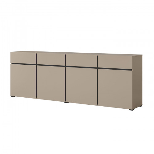 Комод на 4 двери и 4 ящика Helvetia CROSS 24CWMY25 (конго-черный)