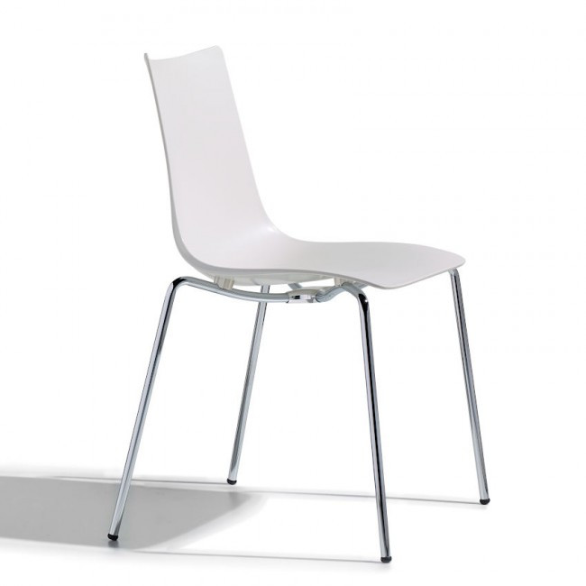 Стул пластиковый VLL- SCAB ZEBRA 2615 (белый, тортора)