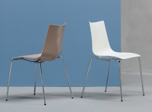 Стул пластиковый VLL- SCAB ZEBRA 2615 (белый, тортора)