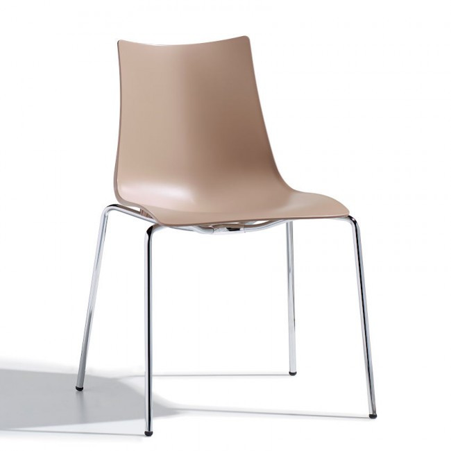 Стул пластиковый VLL- SCAB ZEBRA 2615 (белый, тортора)