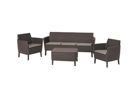 Комплект мебели для отдыха ECO- Salemo 3 seater set  коричневый