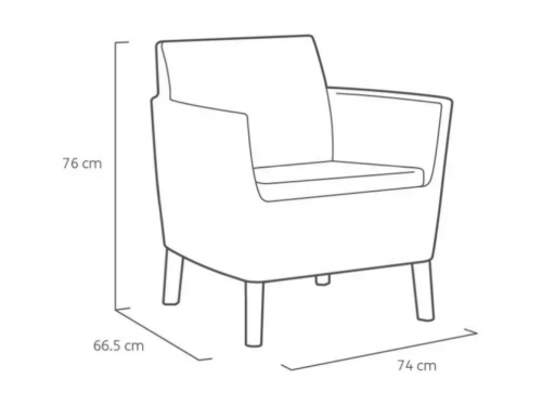 Комплект мебели для отдыха ECO- Salemo 3 seater set  коричневый
