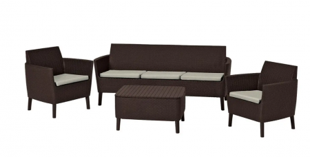 Комплект мебели для отдыха ECO- Salemo 3 seater set  коричневый