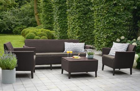 Комплект мебели для отдыха ECO- Salemo 3 seater set  коричневый