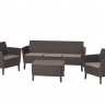 Комплект мебели для отдыха ECO- Salemo 3 seater set  коричневый