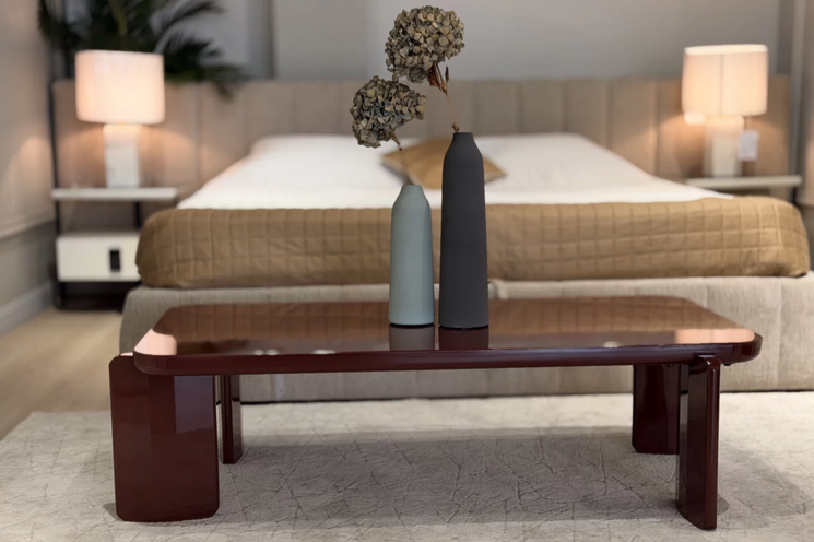 Стол кофейный CRV- Diego, Marsala top and base(бордовый)