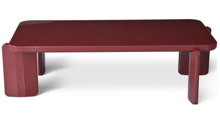 Стол кофейный CRV- Diego, Marsala top and base(бордовый)