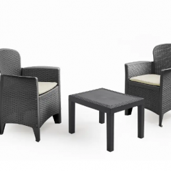 Комплект для отдыха из полипропилена OST- AKITA (столик  + 2 кресло)