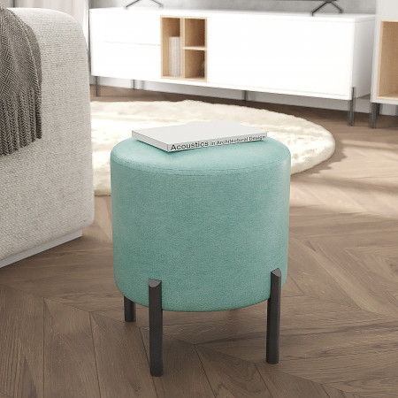 Пуф на ножках 43х35 KOD- Пуф-Ларго (ткань велюр)