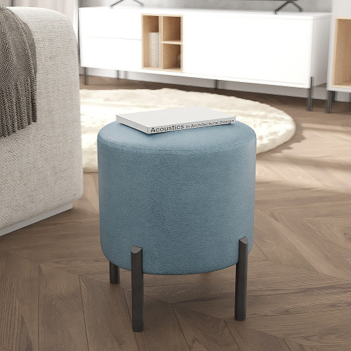 Пуф на ножках 43х35 KOD- Пуф-Ларго (ткань велюр)